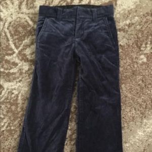 Janie and jack navy velvet pants